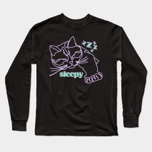 Sleepy Cat Long Sleeve T-Shirt